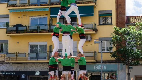 Mostra de les jornades castelleres de la Colla dels Laietans de Gramenet